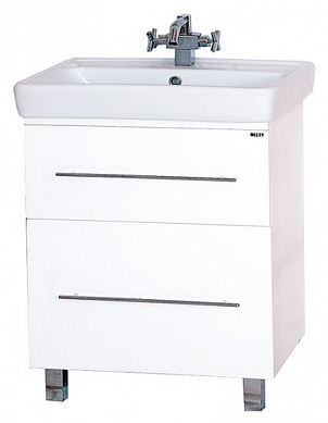 Купить тумба елена - 70  с 2 ящ. направ. доводчиком белая,misty. в Иваново магазин сантехники Суперстрой