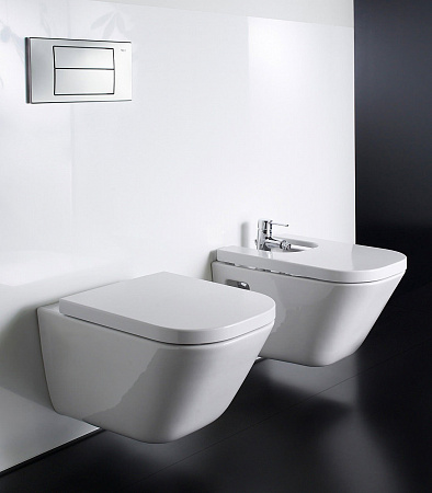 Купить унитаз gap подвесной сиденье микролифт, roca. в Иваново магазин сантехники Суперстрой