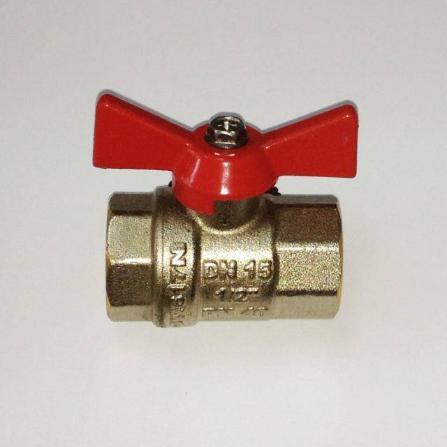 Купить кран шаровый 3/4 г/г бабочка, eco. в Иваново магазин сантехники Суперстрой