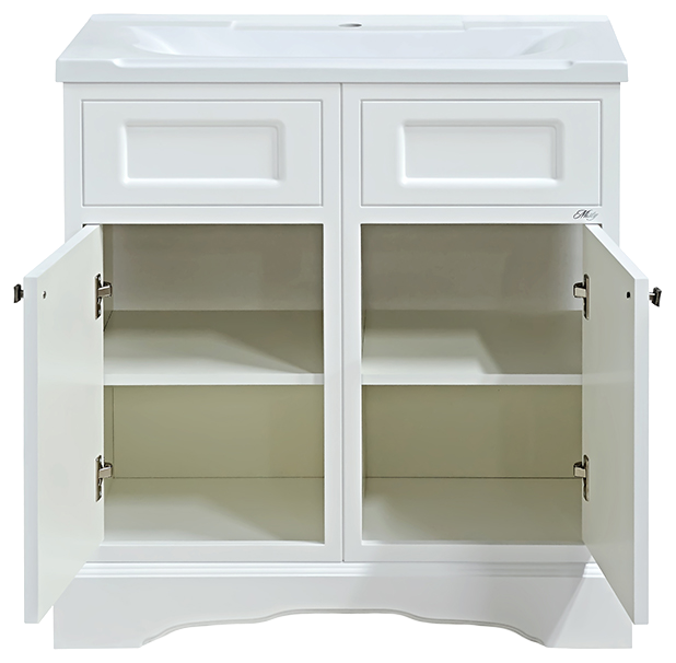 Купить тумба герда - 80 белая эмаль + раковина,misty. в Иваново магазин сантехники Суперстрой