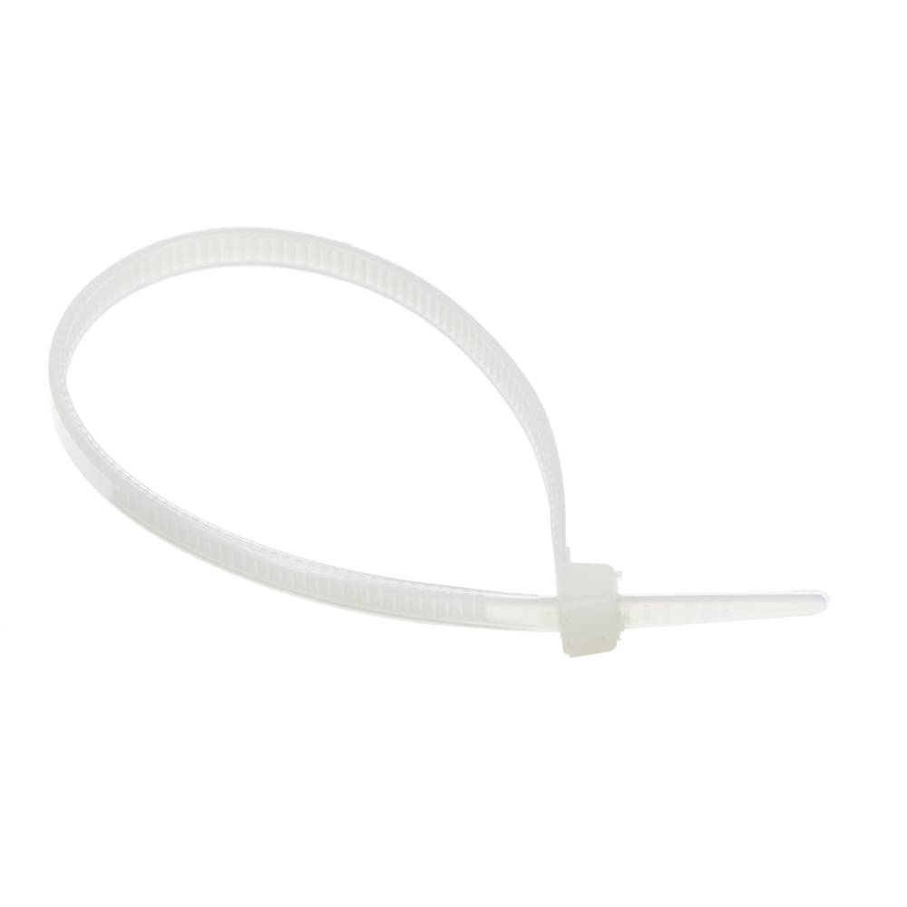 Купить хомут нейлоновый белый 4,8х200 (100 шт), россия в Иваново магазин сантехники Суперстрой