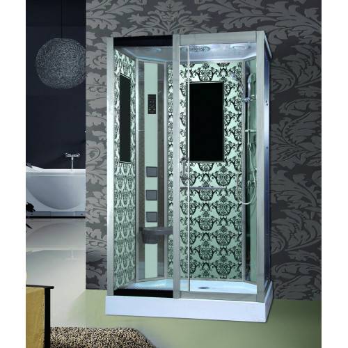 Купить душевая кабина 90*120 ng-7711wr,нп,пс, серебро,niagara . в Иваново магазин сантехники Суперстрой