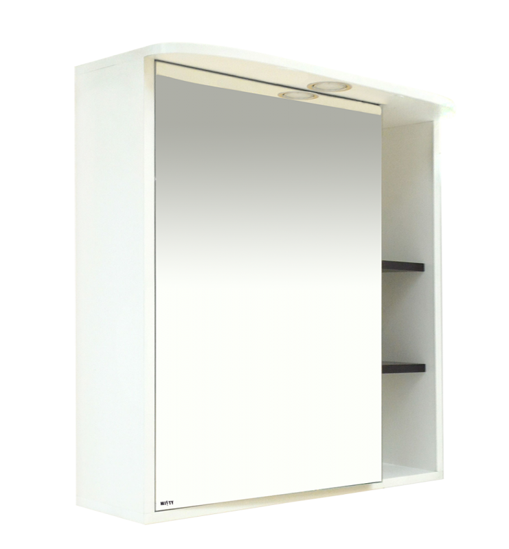 Купить зеркало-шкаф венера - 80  левый со светом комбинированное,misty. в Иваново магазин сантехники Суперстрой