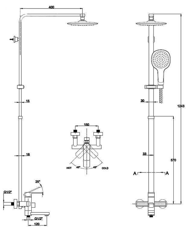 Купить душевая система  sonat 34182,kaiser в Иваново магазин сантехники Суперстрой