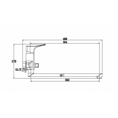 Купить смеситель для ванны clever 76055,kaiser. в Иваново магазин сантехники Суперстрой