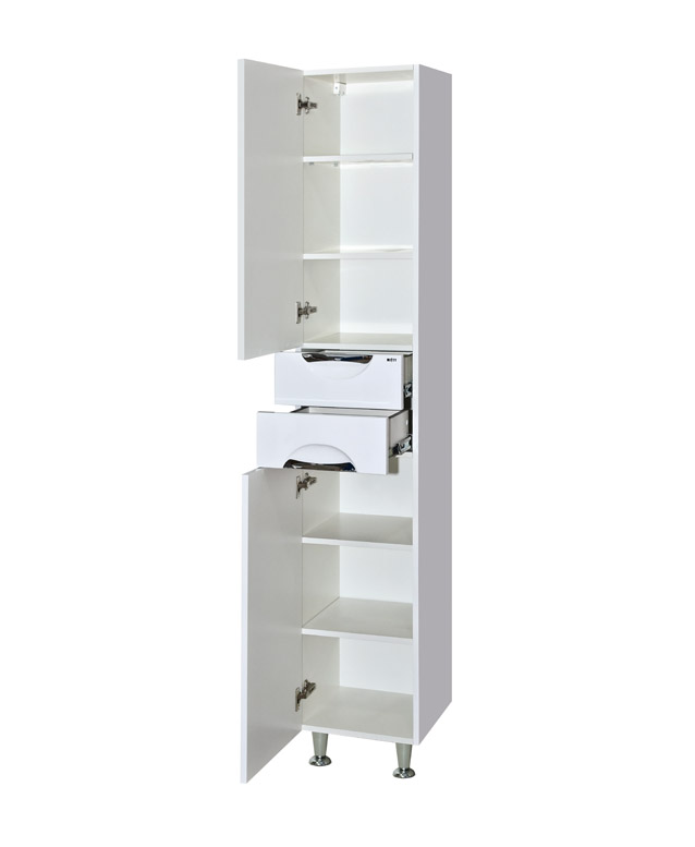 Купить пенал жасмин- 35 лев.  белая без корзины,misty. в Иваново магазин сантехники Суперстрой