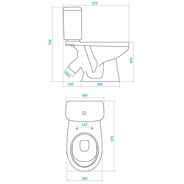 Купить компакт-унитаз бореаль 1wh302143, santek в Иваново магазин сантехники Суперстрой