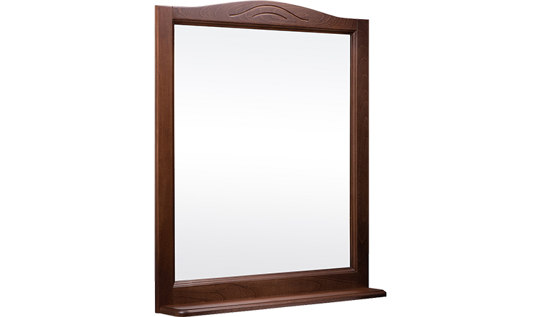 Купить зеркало берта 105 (в рамке с полочкой) орех, good door. в Иваново магазин сантехники Суперстрой