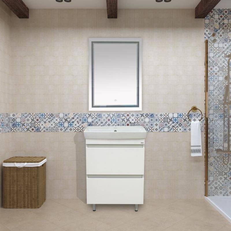 Купить тумба енисей-60 2 ящ, белая + раковина, misty. в Иваново магазин сантехники Суперстрой