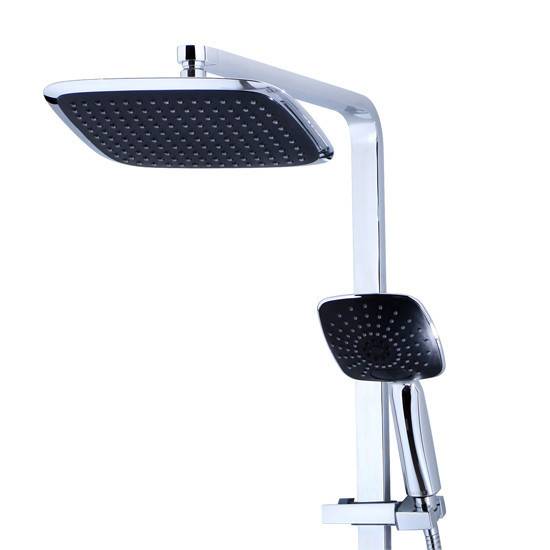 Купить душевая система (черная лейка квадрат) sonat 35182,kaiser в Иваново магазин сантехники Суперстрой