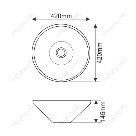 Купить раковина mln 7020ss(серебро), melana. в Иваново магазин сантехники Суперстрой