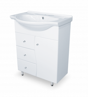 Купить тумба байкал-65, 3 ящика+рак. байкал-65, aqualine. в Иваново магазин сантехники Суперстрой