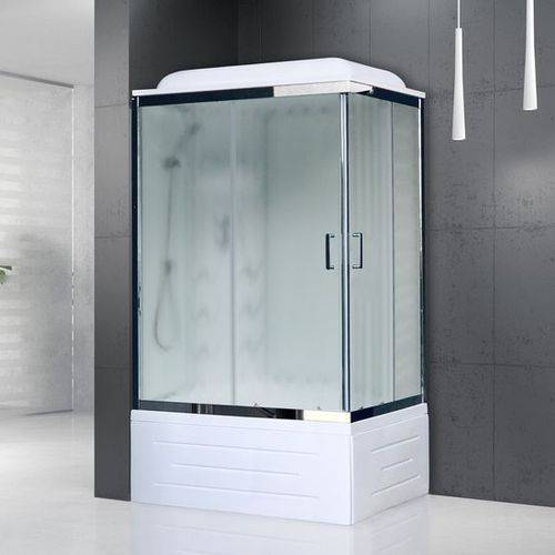 Купить душевая кабина royal rb 8120bp3-wc-ch(120*80)l,вп мс,белая задняя стенка в Иваново магазин сантехники Суперстрой