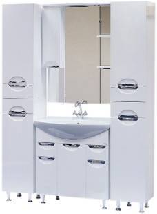 Купить тумба орхидея-75 белая 2 ящ, б/к + раковина дрея лагуна, misty. в Иваново магазин сантехники Суперстрой