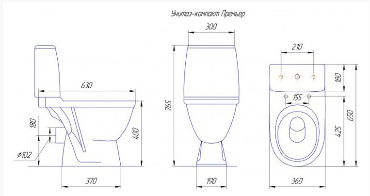 Купить компакт-унитаз премьер, rosa. в Иваново магазин сантехники Суперстрой