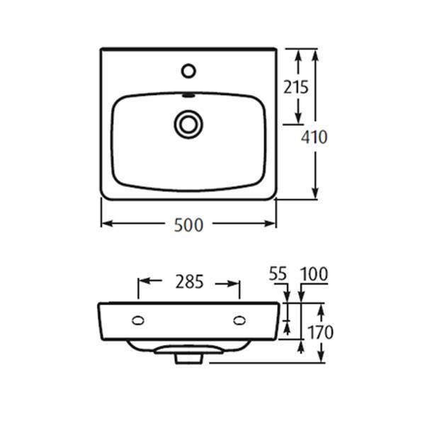 Купить раковина нео-50 1wh302184 , santek. в Иваново магазин сантехники Суперстрой