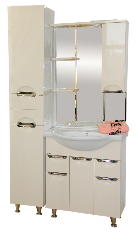 Купить пенал жасмин - 35 лев.  беж.+ б/к, misty. в Иваново магазин сантехники Суперстрой