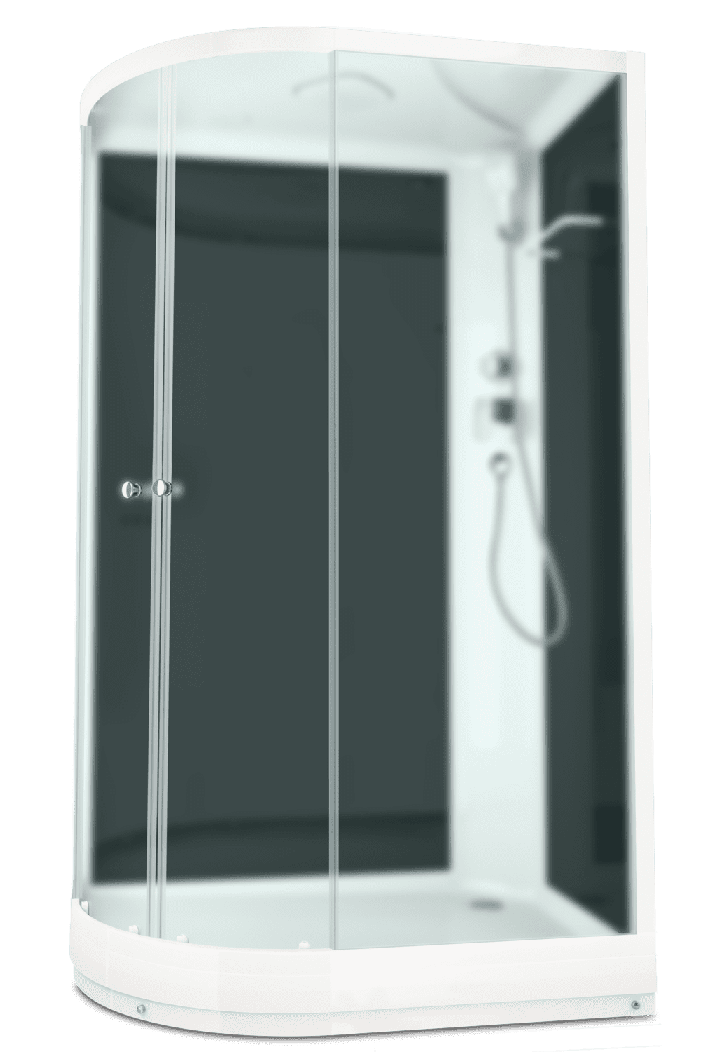 Купить душевая кабина domani delight 128 120*80 r нп cм-черная задняя стенка в Иваново магазин сантехники Суперстрой