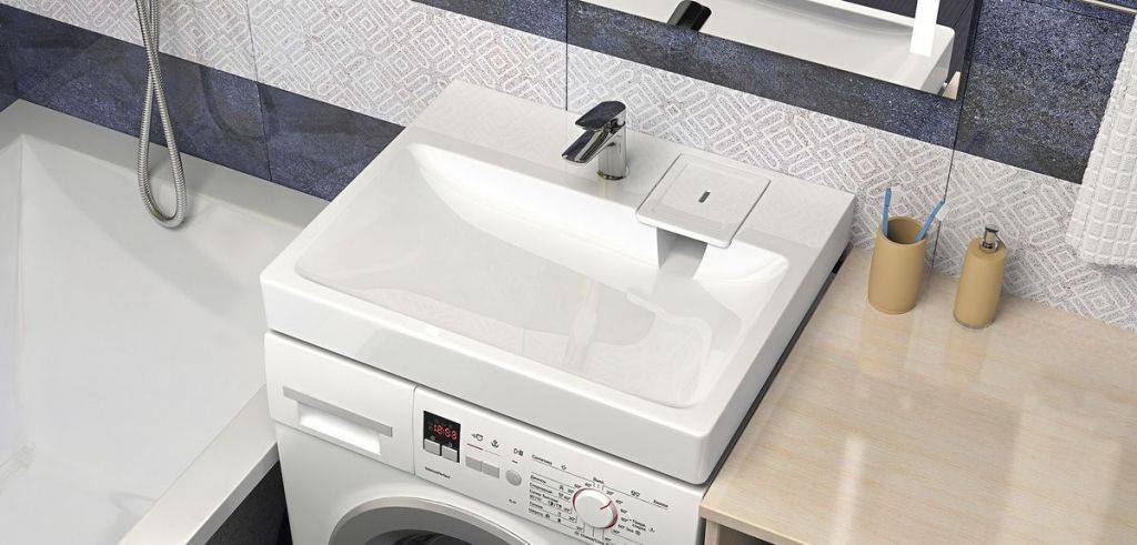 Купить раковина над стиральной машиной стайл v50, белый 595х500х110+комплект кронштейнов,marrbaxx в Иваново магазин сантехники Суперстрой