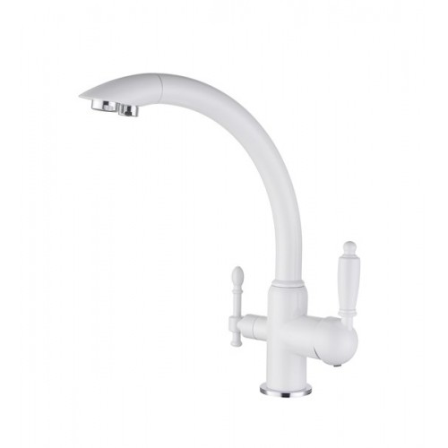 Купить смеситель для кухни под фильтр  vincent 31244-10 white,kaiser в Иваново магазин сантехники Суперстрой