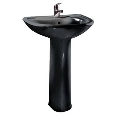 Купить раковина на пьедестале престиж-55 черный, старый оскол. в Иваново магазин сантехники Суперстрой