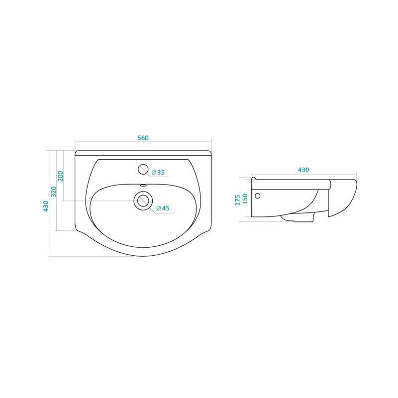 Купить раковина мебельная линда-55,1wh110156,santek в Иваново магазин сантехники Суперстрой