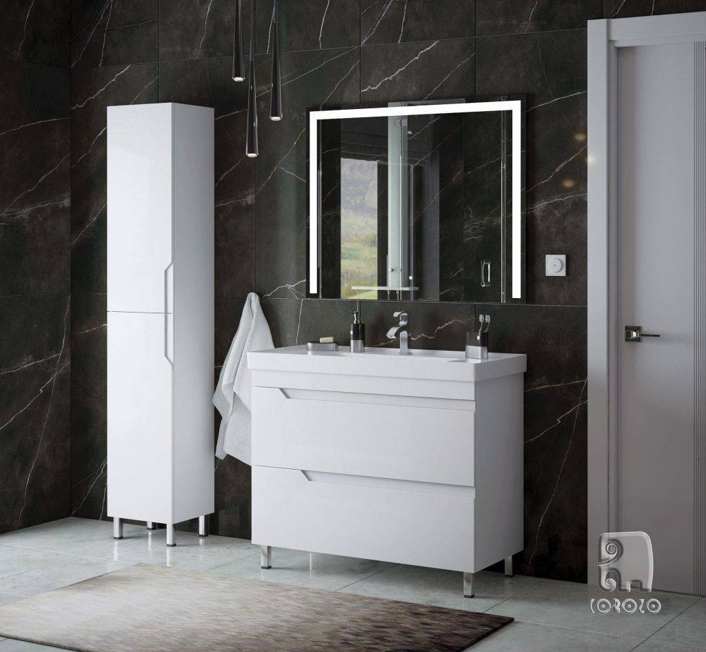 Купить пенал юта-35 люкс белый, corozo. в Иваново магазин сантехники Суперстрой