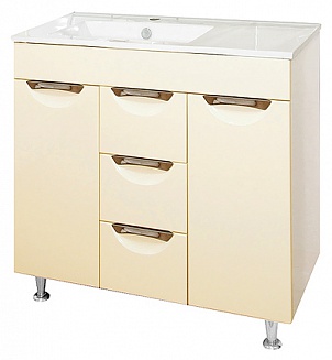 Купить тумба кристи -90 правая беж.,misty. в Иваново магазин сантехники Суперстрой