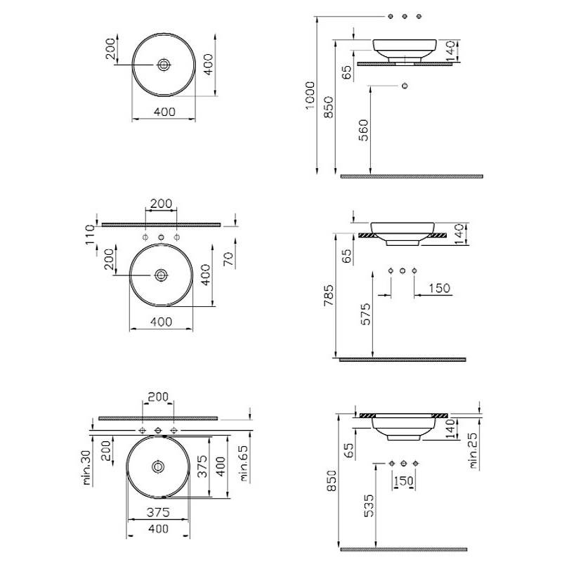 Купить раковина w.jewels 4334b003-1361 40см, чаша basin,белый,vitra. в Иваново магазин сантехники Суперстрой