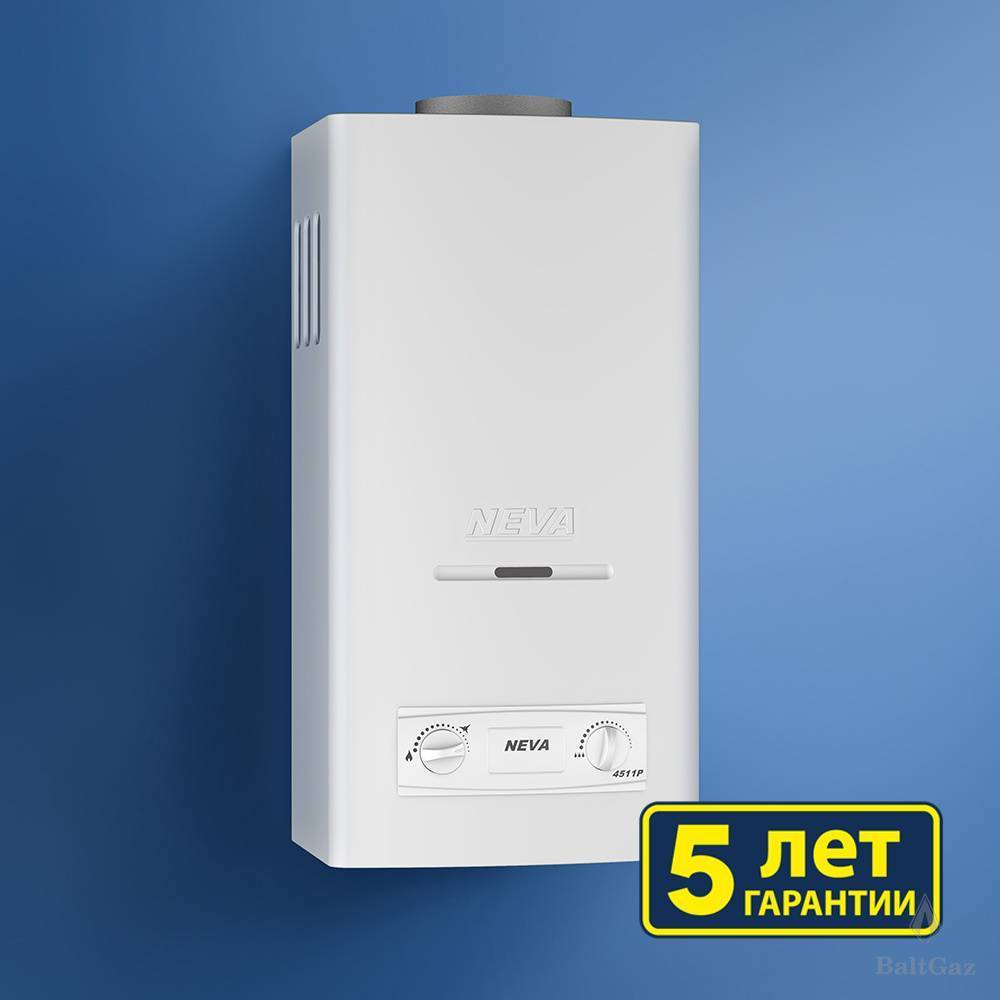 Купить водонагреватель газ neva-4511 р (сжиж газ), neva. в Иваново магазин сантехники Суперстрой