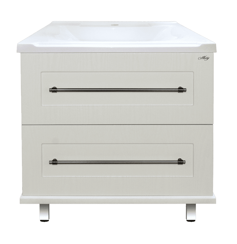 Купить тумба марта-80 белая + раковина evva-80, misty. в Иваново магазин сантехники Суперстрой