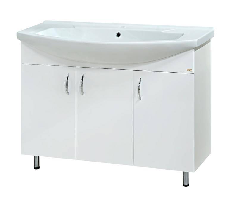 Купить тумба  балтика -105 прямая, белая,misty. в Иваново магазин сантехники Суперстрой