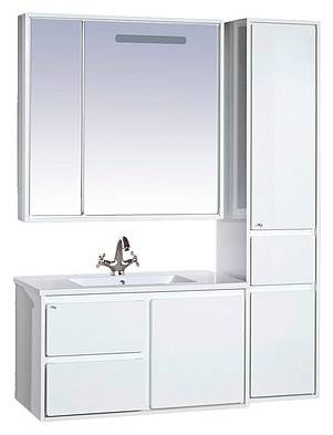 Купить пенал барселона - 35 с ящиком правый, белая эмаль,misty. в Иваново магазин сантехники Суперстрой