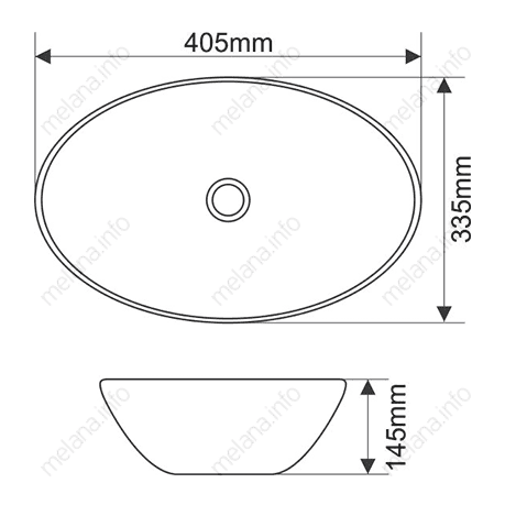 Купить раковина mln 7138mb(матовая черная), melana. в Иваново магазин сантехники Суперстрой