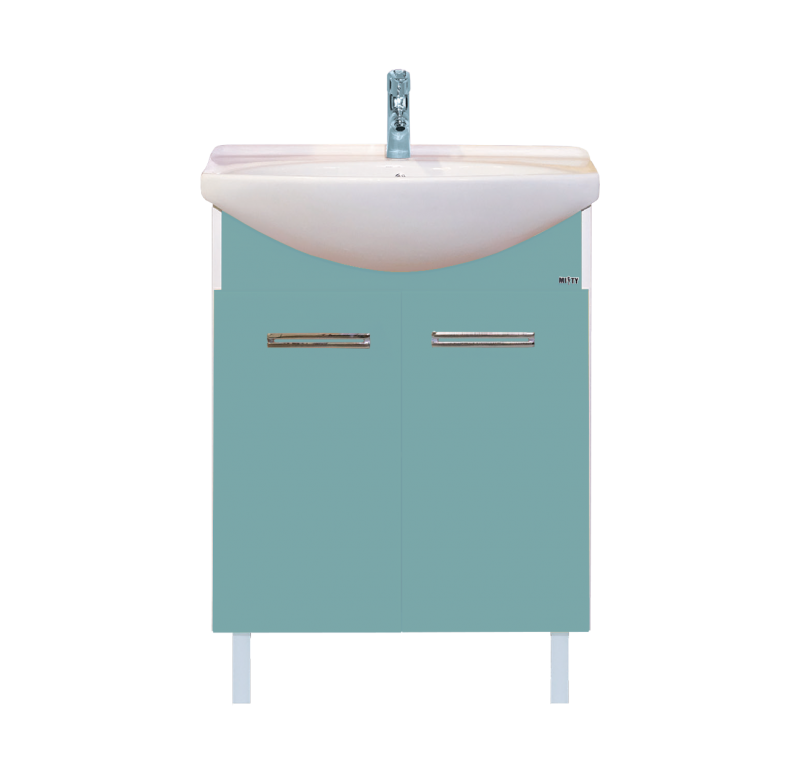 Купить тумба джулия - 65  голубая, misty. в Иваново магазин сантехники Суперстрой