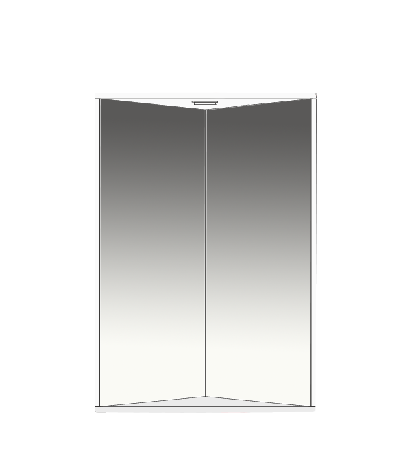 Купить зеркало лотос 34х34 свет, угловое, misty. в Иваново магазин сантехники Суперстрой