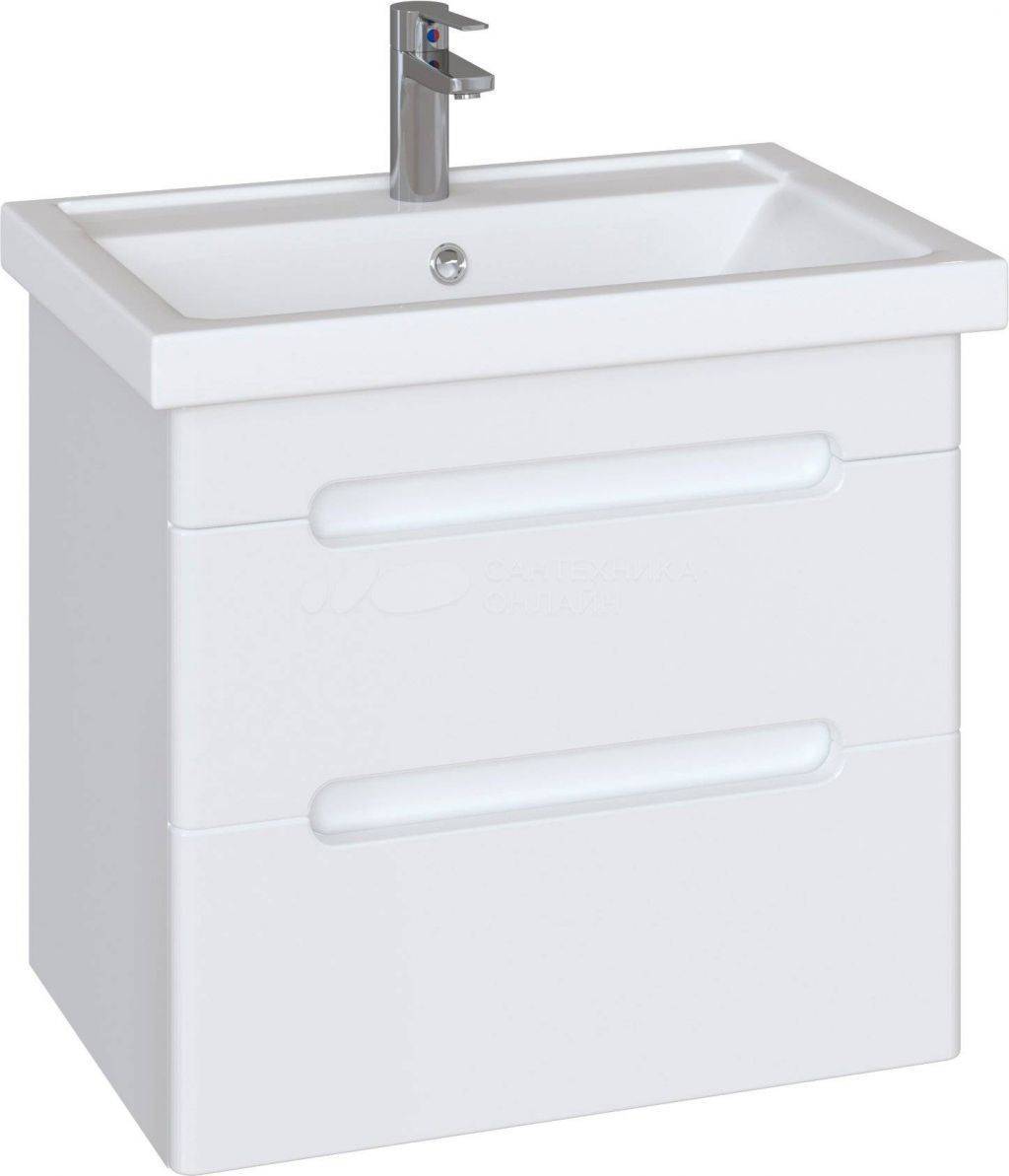 Купить тумба адель-60 подвесная + умывальник фостер -60, sanstar. в Иваново магазин сантехники Суперстрой