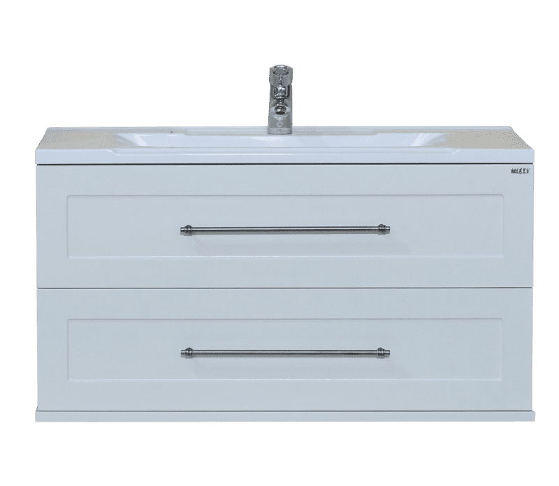 Купить тумба марта-100 подвесная белая + рак. evva-100 d, misty. в Иваново магазин сантехники Суперстрой