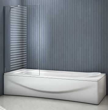 Купить шторка для ванны screen bs-80-c-ch, bas. в Иваново магазин сантехники Суперстрой