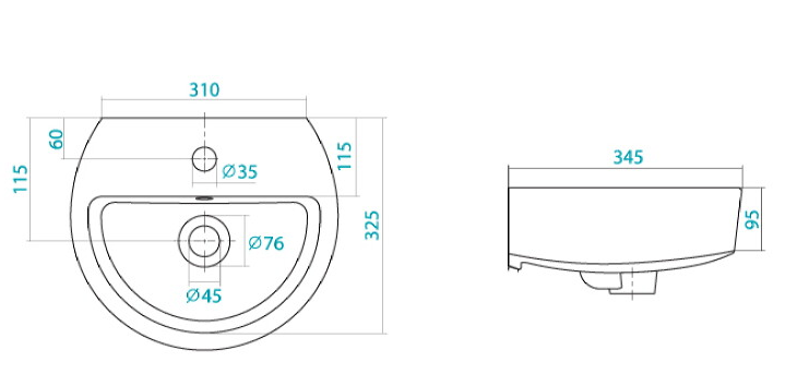 Купить раковина на пьедестале аллегро 400 мм, santek в Иваново магазин сантехники Суперстрой