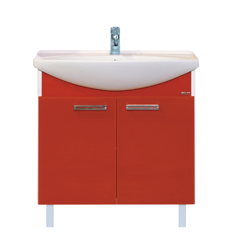 Купить тумба джулия - 85 красная,misty. в Иваново магазин сантехники Суперстрой
