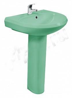 Купить раковина на пьедестале вест салатовый, воротынск. в Иваново магазин сантехники Суперстрой