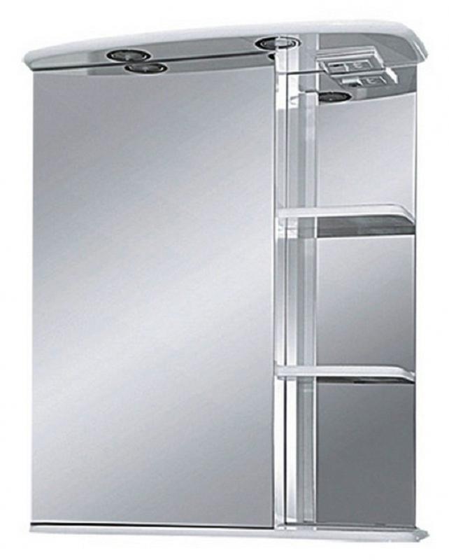 Купить зеркало-шкаф магнолия-60  лев.  (свет),misty в Иваново магазин сантехники Суперстрой