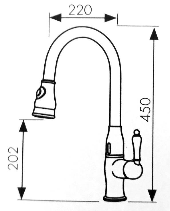 Купить смеситель vincent-sensor 31366 кухня с выдвижной лейкой,kaiser в Иваново магазин сантехники Суперстрой