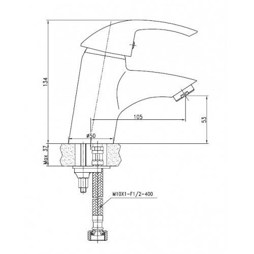 Купить смеситель для раковины  nova 23011,kaiser в Иваново магазин сантехники Суперстрой