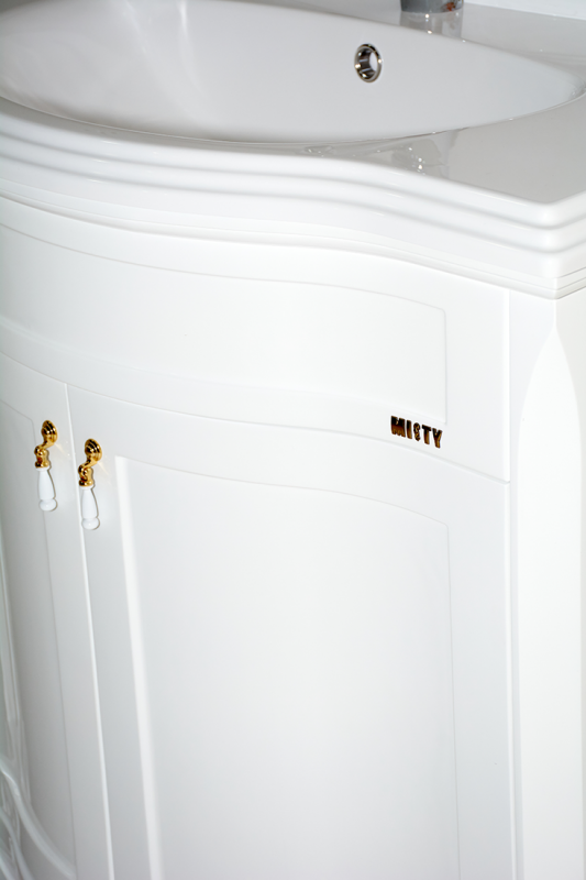 Купить тумба дайна - 85 прямая белая, misty. в Иваново магазин сантехники Суперстрой