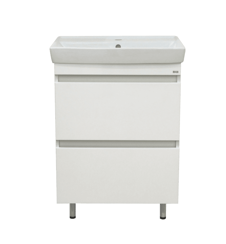 Купить тумба енисей-50 2 ящ, белая + раковина, misty. в Иваново магазин сантехники Суперстрой
