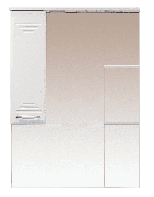 Купить зеркало-шкаф флори-85 левое, свет, misty. в Иваново магазин сантехники Суперстрой