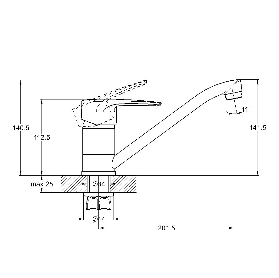 Купить смеситель для кухни 4t4-b183, g-lauf. в Иваново магазин сантехники Суперстрой