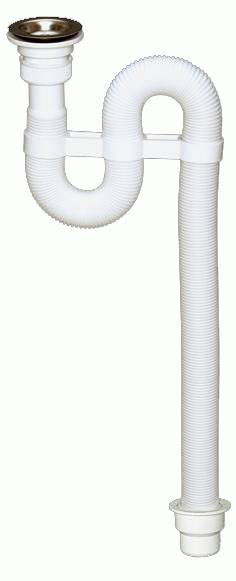 Купить сифон гофра нержавейка , virplast в Иваново магазин сантехники Суперстрой